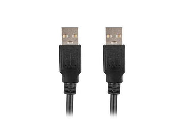 Lanberg CA-USBA-20CU-0010-BK USB cable 1m 2.0 USB A Black