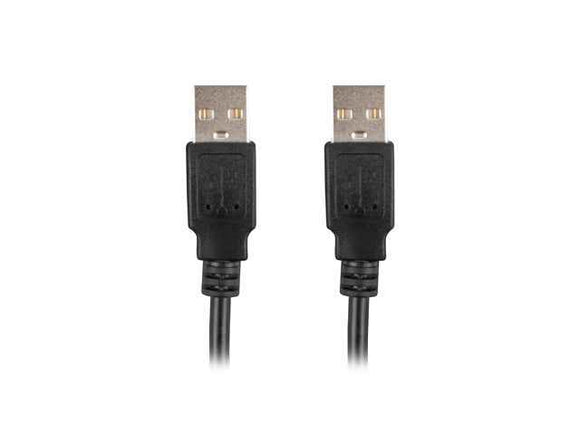 Lanberg CA-USBA-20CU-0010-BK USB cable 1m 2.0 USB A Black