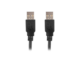 Lanberg CA-USBA-20CU-0018-BK USB cable 1.8m 2.0 USB A Black