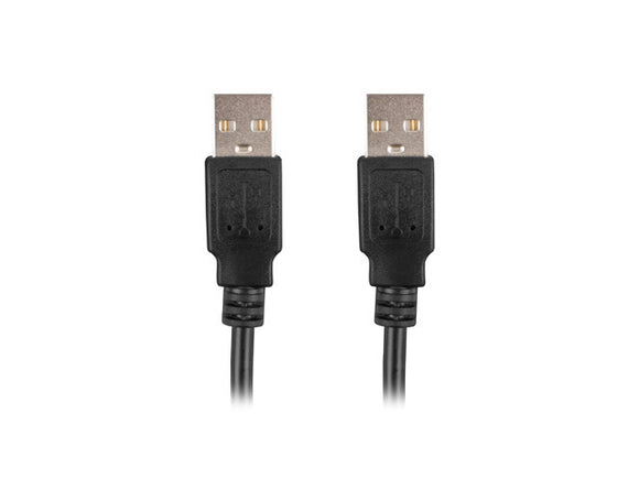 Cablu Lanberg USB-A M/M 2.0 1 m negru