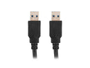 Lanberg CA-USBA-30CU-0010-BK USB cable 1m 3.0 USB A Black