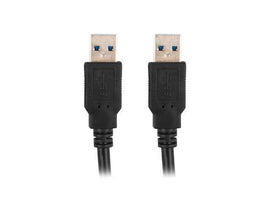 Lanberg CA-USBA-30CU-0010-BK USB cable 1m 3.0 USB A Black