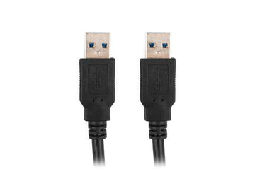 Lanberg CA-USBA-30CU-0010-BK USB cable 1m 3.0 USB A Black
