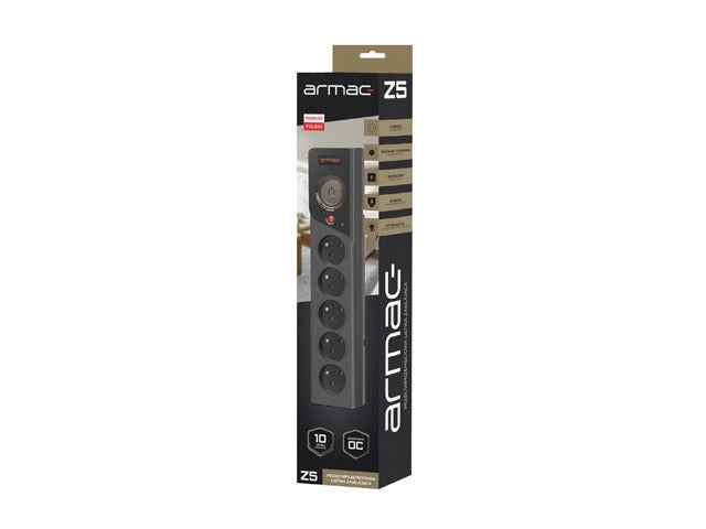 Multiprise Z5 3 m 5 x 230 V 10 A Z5/30/CZ noir