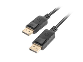 Lanberg DisplayPort Cable 19 Pin V1.2 4K | CA-DPDP-10CC-0005-BK | DisplayPort to DisplayPort