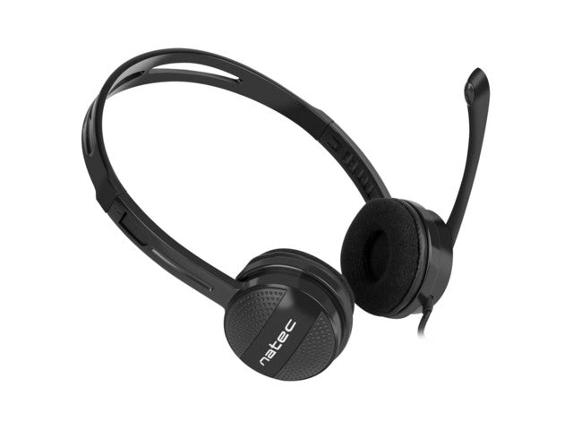 Natec | Casque | Canary Go | Filaire | Supra-auriculaire | Microphone | Antibruit | Noir