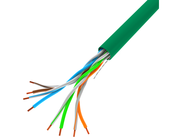Câble LAN LANBERG UTP cat.5e 305 m vert