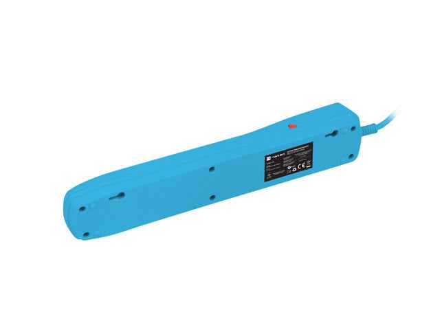 Multiprise parafoudre Bercy 400 1,5 m (5 prises) bleu