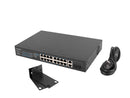 Lanberg Switch rack 19" POE+ 16x 100MB /2X COMBO GIGABIT ETHERNET 250W-2