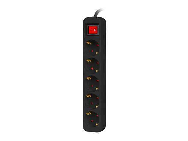 Rallonge 1,5 m 5 x 230 V PS1-05F-0150-BK