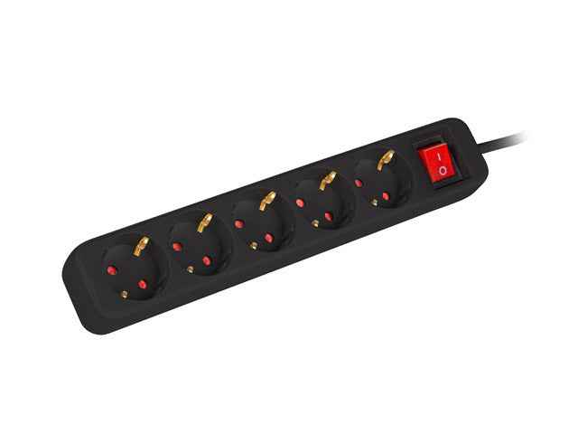 Rallonge 1,5 m 5 x 230 V PS1-05F-0150-BK
