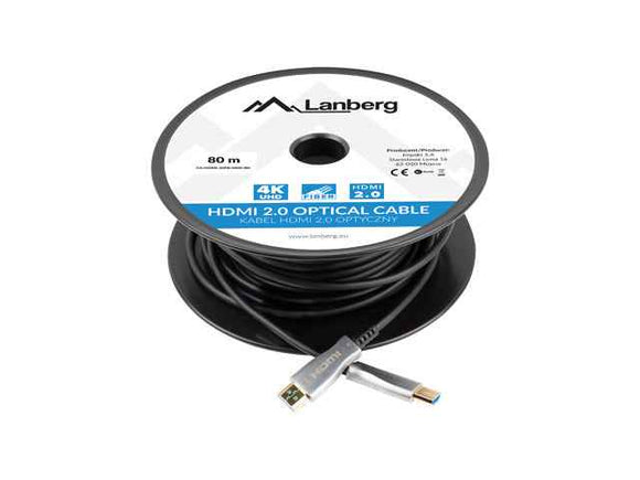 LANBERG HDMI M/M cable 80m optical AOC