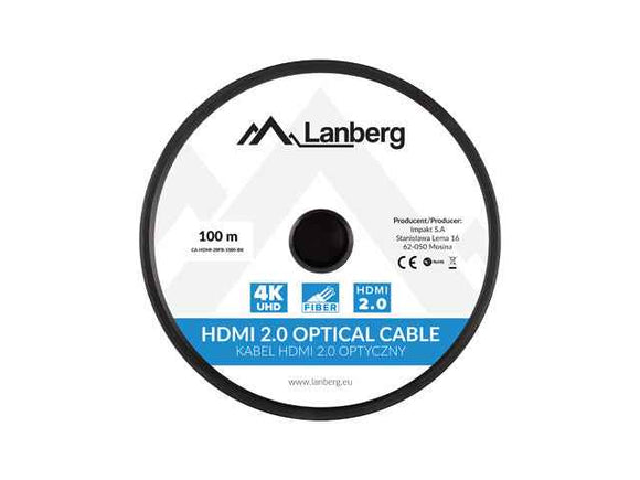 LANBERG HDMI M/M cable 100m optical AOC