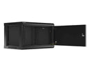 Lanberg | Rack cabinet 19" wall-mount 6U/600x450 for self-assembly with metal door (flat pack) | WF01-6406-00B | Black