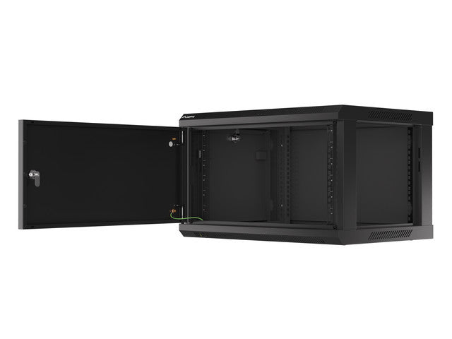 Lanberg WF01-6406-00B rack cabinet 6U Wall mounted rack Black
