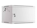 Lanberg | Rack cabinet 19" wall-mount 6U/600x450 for self-assembly with metal door (flat pack) | WF01-6406-00S | Grey