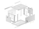 LANBERG Wall mount cabinet 19inch 6U