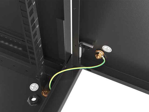 Lanberg WF01-6606-00B rack cabinet 6U Wall mounted rack Black