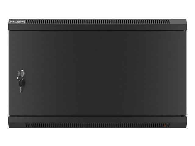 Lanberg WF01-6606-00B rack cabinet 6U Wall mounted rack Black