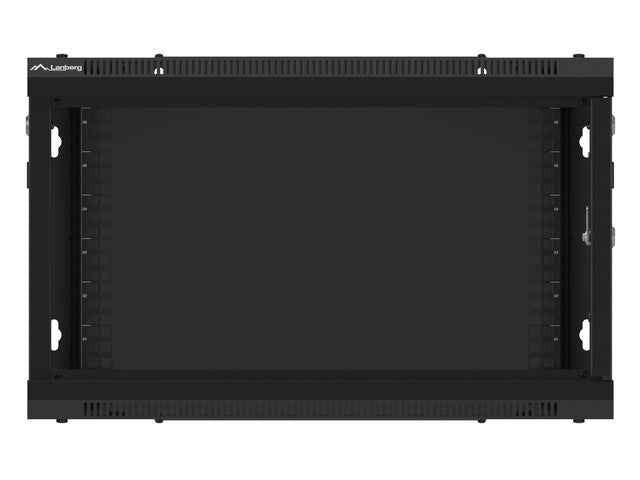 Lanberg WF01-6606-00B rack cabinet 6U Wall mounted rack Black