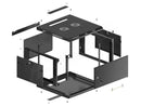 Lanberg WF01-6606-00B rack cabinet 6U Wall mounted rack Black