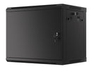 Lanberg WF01-6409-00B rack cabinet 9U Wall mounted rack Black-9