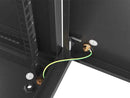 Lanberg | Rack cabinet 19" wall-mount 9U/600x600 (flat pack) for self-assembly with metal door | WF01-6609-00B | Black