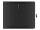 Lanberg | Rack cabinet 19" wall-mount 9U/600x600 (flat pack) for self-assembly with metal door | WF01-6609-00B | Black