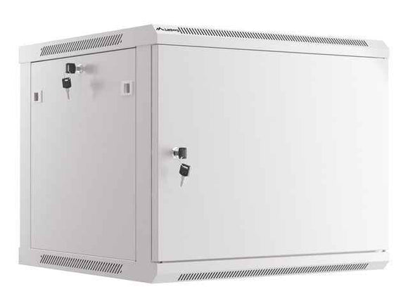 Lanberg | Rack cabinet 19" wall-mount 9U/600x600 (flat pack) for self-assembly with metal door | WF01-6609-00S | Grey