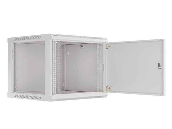 Lanberg | Rack cabinet 19" wall-mount 9U/600x600 (flat pack) for self-assembly with metal door | WF01-6609-00S | Grey