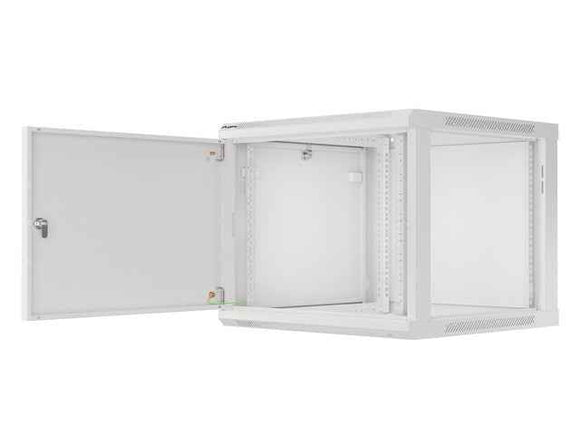Lanberg | Rack cabinet 19" wall-mount 9U/600x600 (flat pack) for self-assembly with metal door | WF01-6609-00S | Grey