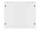 Lanberg | Rack cabinet 19" wall-mount 9U/600x600 (flat pack) for self-assembly with metal door | WF01-6609-00S | Grey