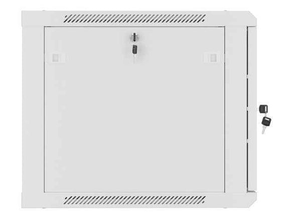 Lanberg | Rack cabinet 19" wall-mount 9U/600x600 (flat pack) for self-assembly with metal door | WF01-6609-00S | Grey