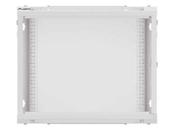 Lanberg | Rack cabinet 19" wall-mount 9U/600x600 (flat pack) for self-assembly with metal door | WF01-6609-00S | Grey