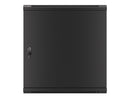 Lanberg WF01-6412-00B rack cabinet 12U Wall mounted rack Black-12