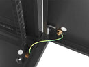Lanberg | Rack cabinet 19" wall-mount 12U/600x600 for self-assembly with metal door (flat pack) | WF01-6612-00B | Black