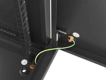 Lanberg | Rack cabinet 19" wall-mount 12U/600x600 for self-assembly with metal door (flat pack) | WF01-6612-00B | Black