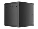 Lanberg | Rack cabinet 19" wall-mount 12U/600x600 for self-assembly with metal door (flat pack) | WF01-6612-00B | Black