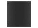 Lanberg | Rack cabinet 19" wall-mount 12U/600x600 for self-assembly with metal door (flat pack) | WF01-6612-00B | Black