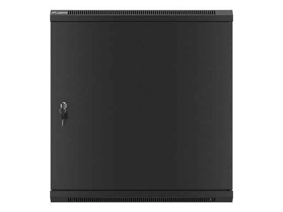 Lanberg | Rack cabinet 19" wall-mount 12U/600x600 for self-assembly with metal door (flat pack) | WF01-6612-00B | Black