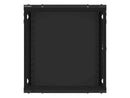 Lanberg | Rack cabinet 19" wall-mount 12U/600x600 for self-assembly with metal door (flat pack) | WF01-6612-00B | Black