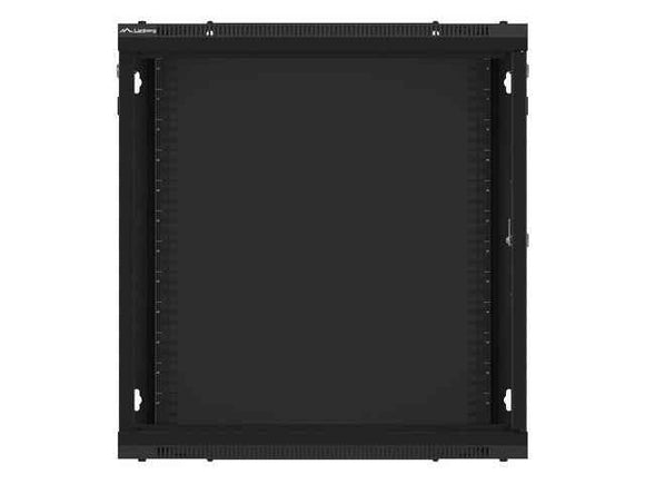 Lanberg | Rack cabinet 19" wall-mount 12U/600x600 for self-assembly with metal door (flat pack) | WF01-6612-00B | Black
