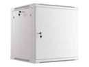Lanberg | Rack cabinet 19" wall-mount 12U/600x600 for self-assembly with metal door (flat pack) | WF01-6612-00S | Grey