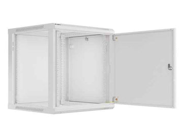 Lanberg | Rack cabinet 19" wall-mount 12U/600x600 for self-assembly with metal door (flat pack) | WF01-6612-00S | Grey