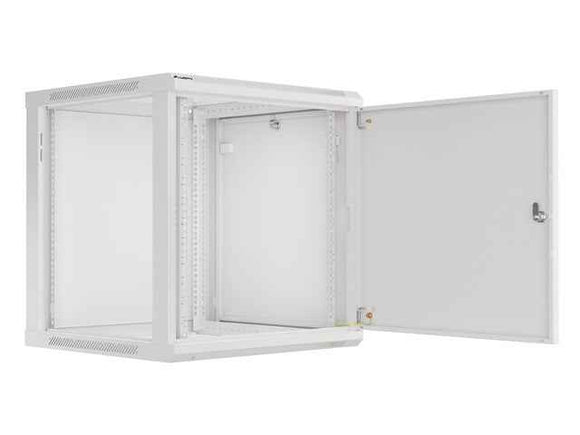Lanberg | Rack cabinet 19" wall-mount 12U/600x600 for self-assembly with metal door (flat pack) | WF01-6612-00S | Grey