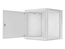 Lanberg | Rack cabinet 19" wall-mount 12U/600x600 for self-assembly with metal door (flat pack) | WF01-6612-00S | Grey