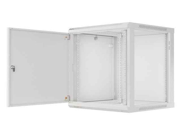 Lanberg | Rack cabinet 19" wall-mount 12U/600x600 for self-assembly with metal door (flat pack) | WF01-6612-00S | Grey