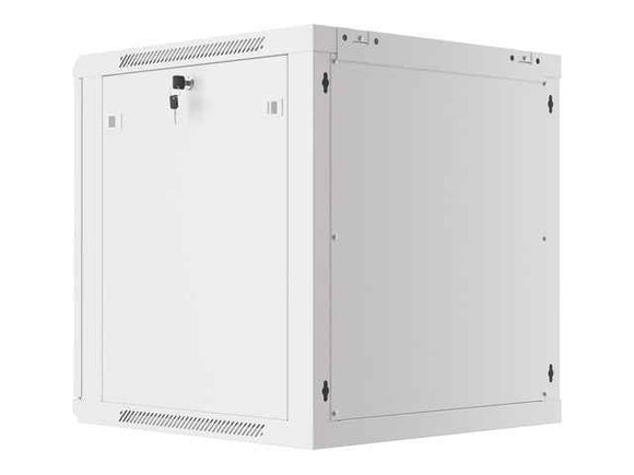 Lanberg | Rack cabinet 19" wall-mount 12U/600x600 for self-assembly with metal door (flat pack) | WF01-6612-00S | Grey