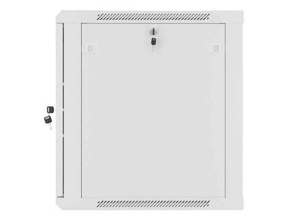 Lanberg | Rack cabinet 19" wall-mount 12U/600x600 for self-assembly with metal door (flat pack) | WF01-6612-00S | Grey