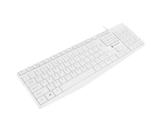 Natec | Keyboard | Nautilus NKL-1951 | Keyboard | Wired | US | White | USB Type-A | 390 g